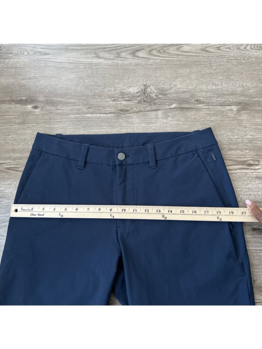 Lululemon Commission Slim Tapered Fit Pant Navy Mens Actual 32x26 - Picture 7 of 15